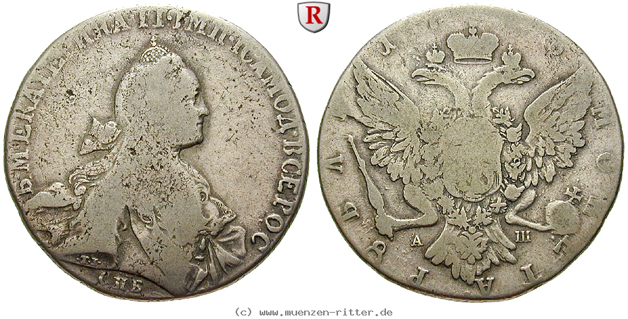 Klicken Sie auf das Bild um es auf Ihrem Rechner zu speichern russland-katharina-ii-rubel/99556.jpg