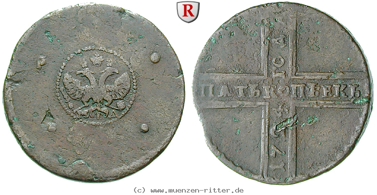 Klicken Sie auf das Bild um es auf Ihrem Rechner zu speichern russland-peter-i-5-kopeken/32772.jpg