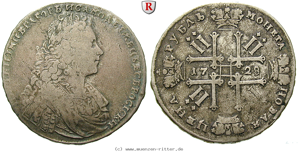 Klicken Sie auf das Bild um es auf Ihrem Rechner zu speichern russland-peter-ii-rubel/47203.jpg