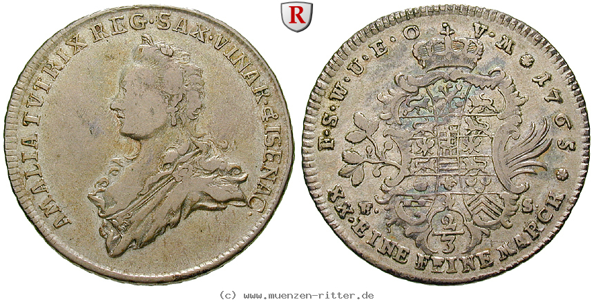Klicken Sie auf das Bild um es auf Ihrem Rechner zu speichern sachsen-anna-amalia-als-regentin-2-3-taler-1-2-konventionstaler/75472.jpg