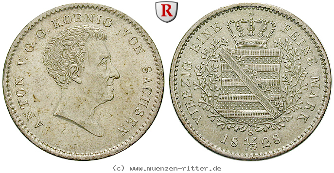 Klicken Sie auf das Bild um es auf Ihrem Rechner zu speichern sachsen-anton-1-3-konventionstaler/89206.jpg
