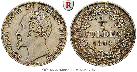 Klicken Sie auf das Bild um es auf Ihrem Rechner zu speichern sachsen-bernhard-erich-freund-1-2-gulden/98845.jpg