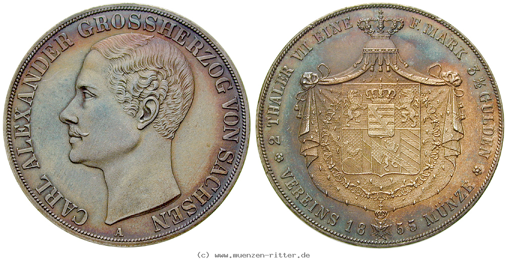 Klicken Sie auf das Bild um es auf Ihrem Rechner zu speichern sachsen-carl-alexander-doppeltaler/27017.jpg