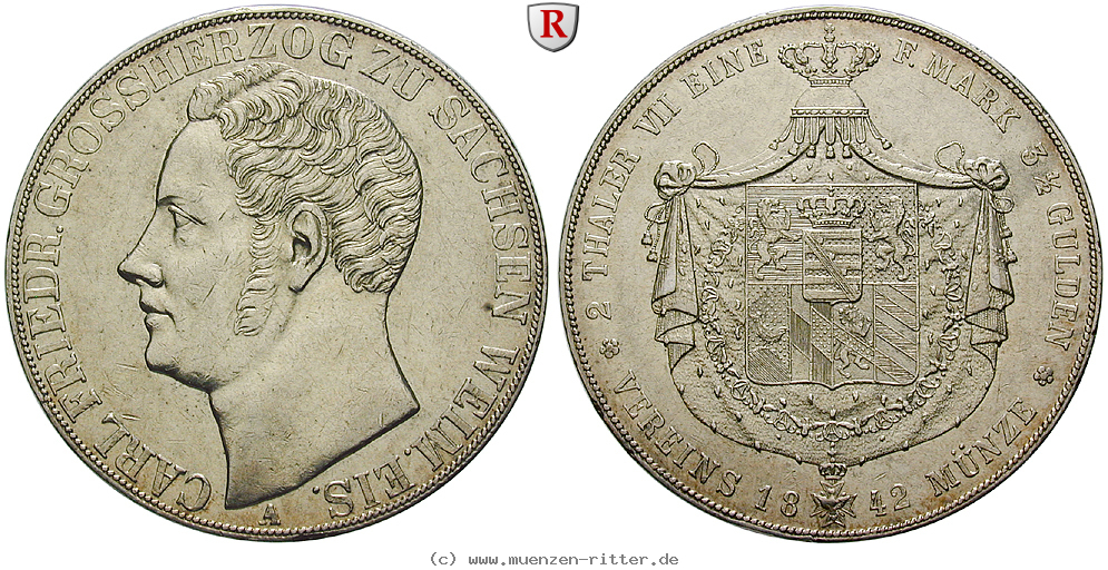 Klicken Sie auf das Bild um es auf Ihrem Rechner zu speichern sachsen-carl-friedrich-vereinsdoppeltaler/88321.jpg