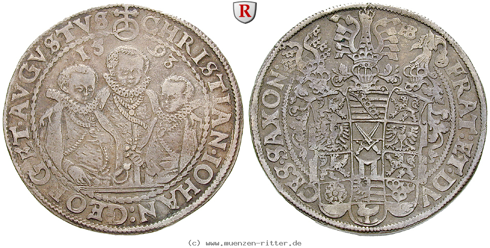 Klicken Sie auf das Bild um es auf Ihrem Rechner zu speichern sachsen-christian-ii--johann-georg-august-unter-vormundschaft-reichstaler/21312.jpg