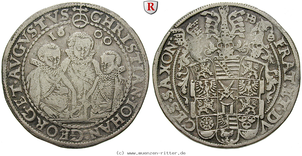 Klicken Sie auf das Bild um es auf Ihrem Rechner zu speichern sachsen-christian-ii--johann-georg-august-unter-vormundschaft-reichstaler/51595.jpg