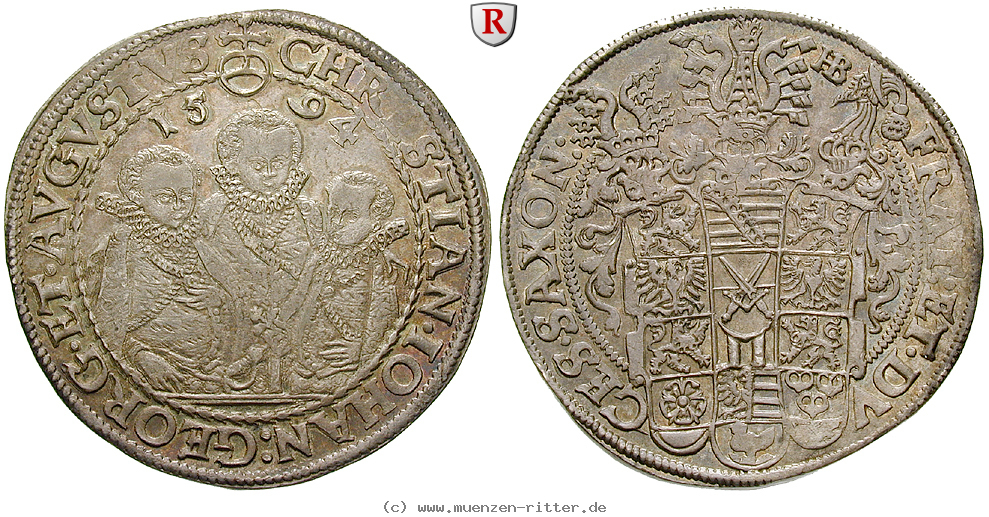 Klicken Sie auf das Bild um es auf Ihrem Rechner zu speichern sachsen-christian-ii--johann-georg-august-unter-vormundschaft-reichstaler/53516.jpg