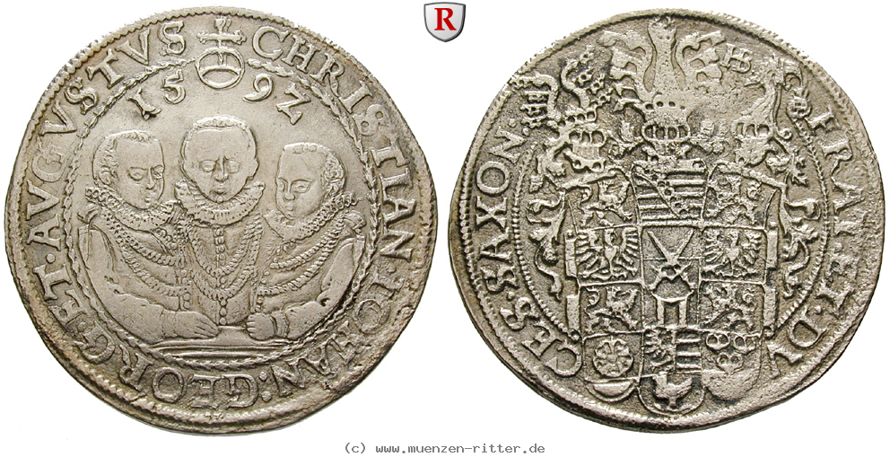 Klicken Sie auf das Bild um es auf Ihrem Rechner zu speichern sachsen-christian-ii--johann-georg-august-unter-vormundschaft-reichstaler/54398.jpg