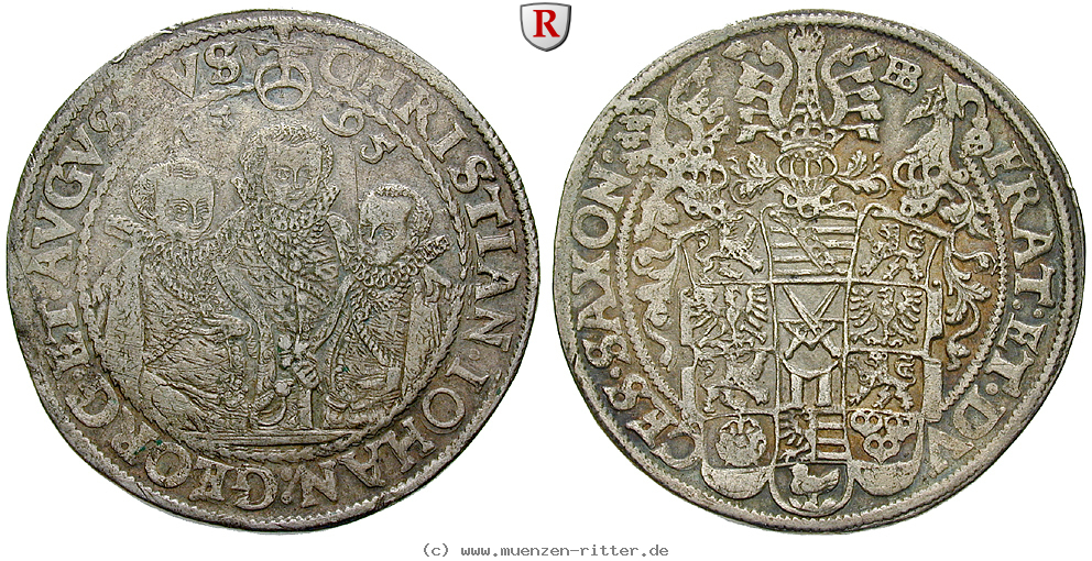 Klicken Sie auf das Bild um es auf Ihrem Rechner zu speichern sachsen-christian-ii--johann-georg-august-unter-vormundschaft-reichstaler/73527.jpg
