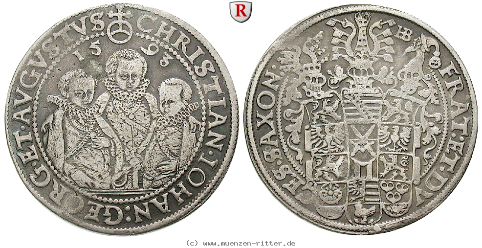 Klicken Sie auf das Bild um es auf Ihrem Rechner zu speichern sachsen-christian-ii--johann-georg-august-unter-vormundschaft-reichstaler/74370.jpg