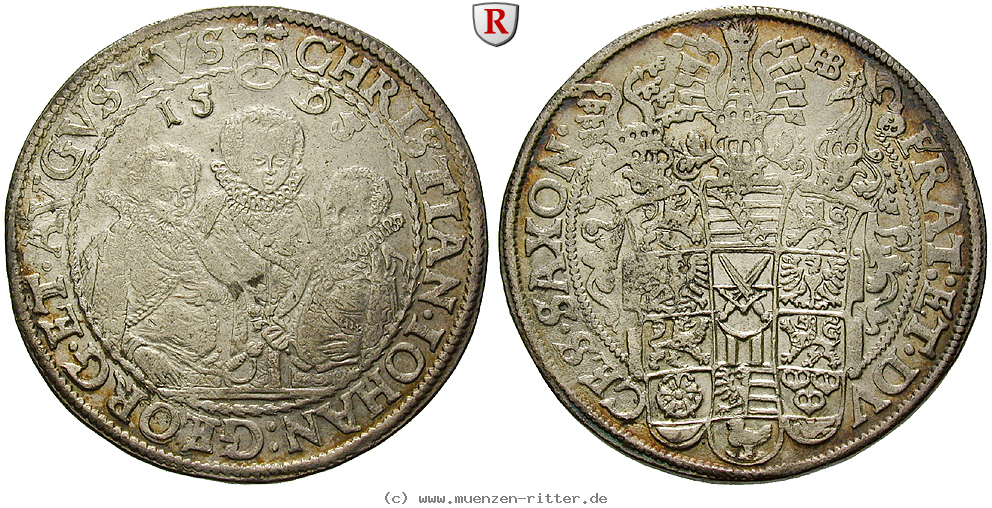 Klicken Sie auf das Bild um es auf Ihrem Rechner zu speichern sachsen-christian-ii--johann-georg-august-unter-vormundschaft-reichstaler/87200.jpg