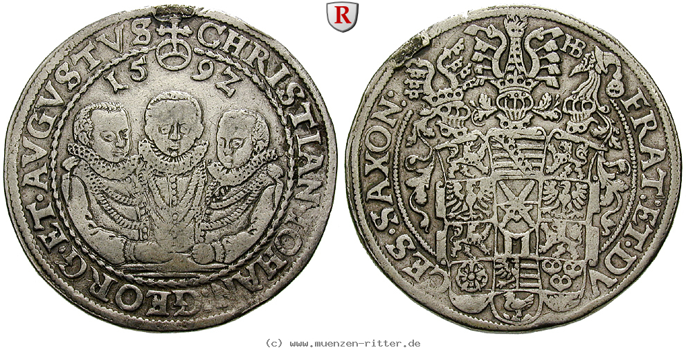 Klicken Sie auf das Bild um es auf Ihrem Rechner zu speichern sachsen-christian-ii--johann-georg-august-unter-vormundschaft-reichstaler/93023.jpg