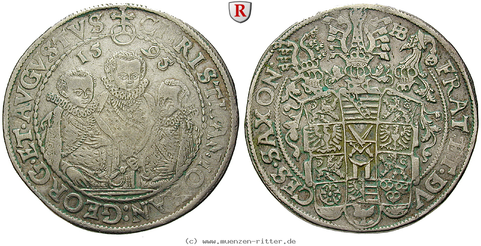 Klicken Sie auf das Bild um es auf Ihrem Rechner zu speichern sachsen-christian-ii--johann-georg-august-unter-vormundschaft-reichstaler/96143.jpg