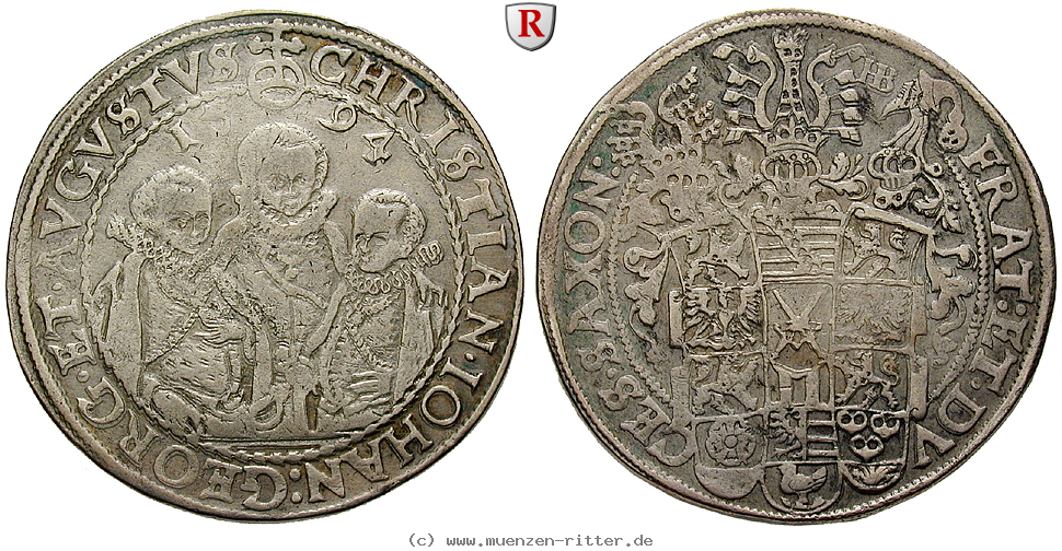 Klicken Sie auf das Bild um es auf Ihrem Rechner zu speichern sachsen-christian-ii--johann-georg-august-unter-vormundschaft-reichstaler/96386.jpg