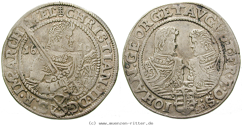 Klicken Sie auf das Bild um es auf Ihrem Rechner zu speichern sachsen-christian-ii--johann-georg-i--august-1-2-reichstaler/50543.jpg