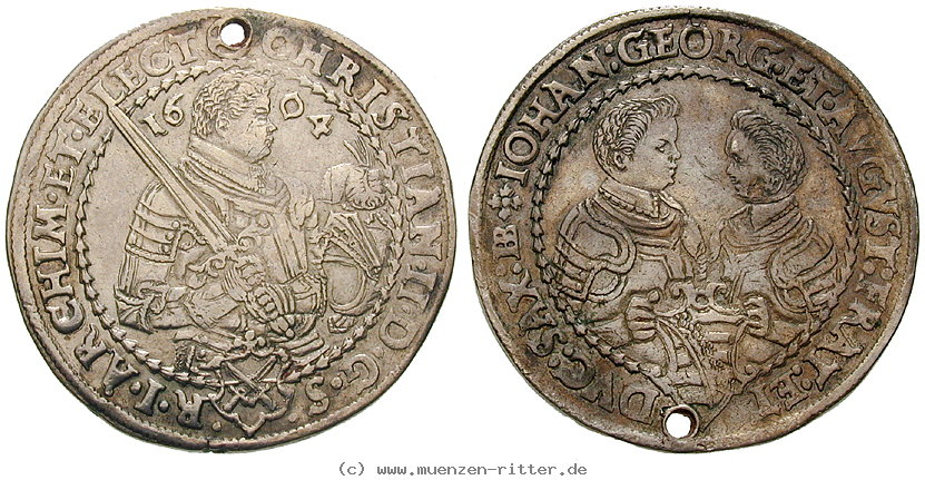 Klicken Sie auf das Bild um es auf Ihrem Rechner zu speichern sachsen-christian-ii--johann-georg-i--august-1-2-taler/12862.jpg