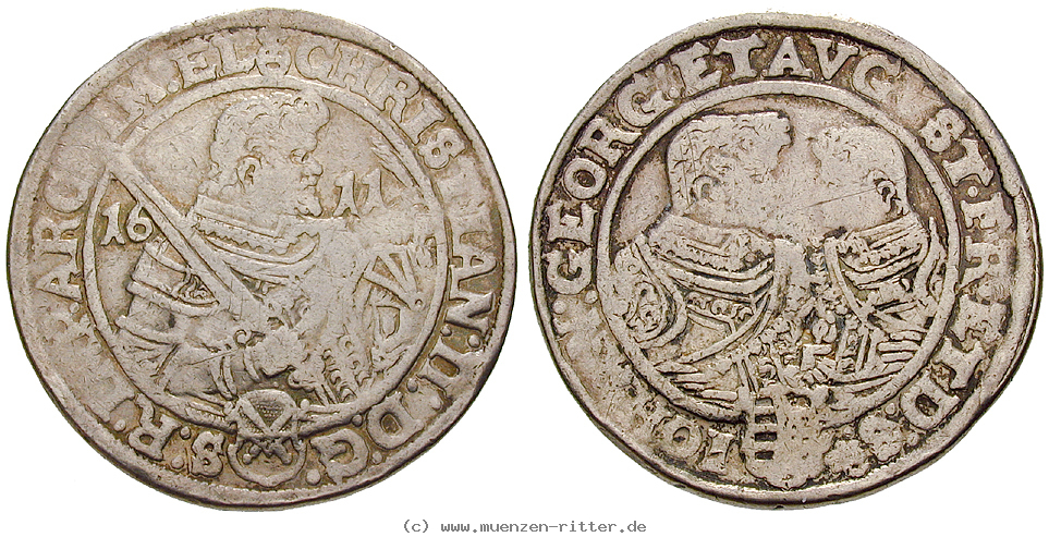 Klicken Sie auf das Bild um es auf Ihrem Rechner zu speichern sachsen-christian-ii--johann-georg-i--august-reichstaler/18987.jpg