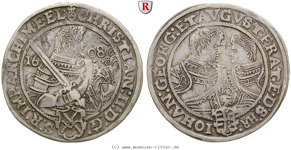 Klicken Sie auf das Bild um es auf Ihrem Rechner zu speichern sachsen-christian-ii--johann-georg-i--august-reichstaler/22050.jpg