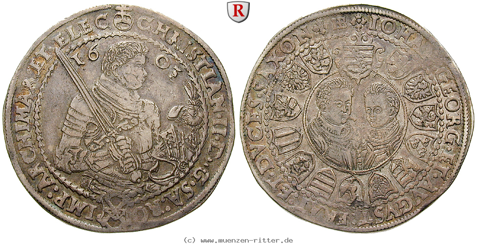 Klicken Sie auf das Bild um es auf Ihrem Rechner zu speichern sachsen-christian-ii--johann-georg-i--august-reichstaler/29338.jpg