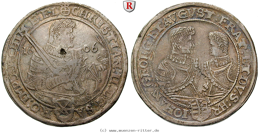Klicken Sie auf das Bild um es auf Ihrem Rechner zu speichern sachsen-christian-ii--johann-georg-i--august-reichstaler/36017.jpg