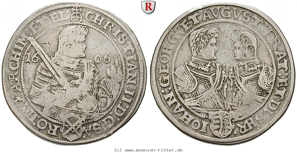 Klicken Sie auf das Bild um es auf Ihrem Rechner zu speichern sachsen-christian-ii--johann-georg-i--august-reichstaler/73575.jpg