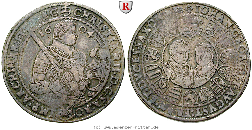 Klicken Sie auf das Bild um es auf Ihrem Rechner zu speichern sachsen-christian-ii--johann-georg-i--august-reichstaler/75534.jpg
