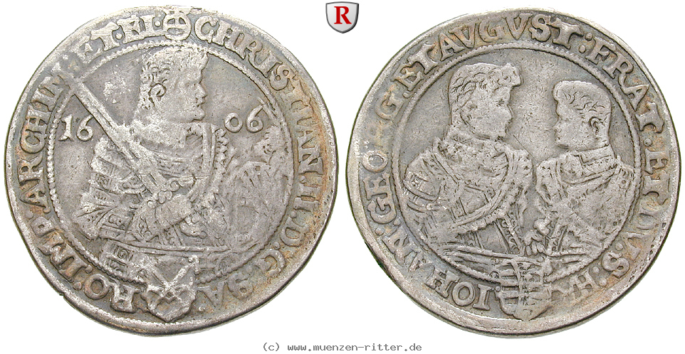 Klicken Sie auf das Bild um es auf Ihrem Rechner zu speichern sachsen-christian-ii--johann-georg-i--august-reichstaler/76438.jpg
