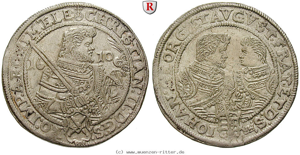 Klicken Sie auf das Bild um es auf Ihrem Rechner zu speichern sachsen-christian-ii--johann-georg-i--august-reichstaler/87583.jpg