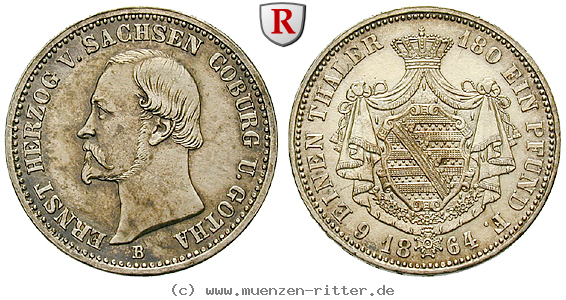Klicken Sie auf das Bild um es auf Ihrem Rechner zu speichern sachsen-ernst-ii-1-6-taler/49811.jpg