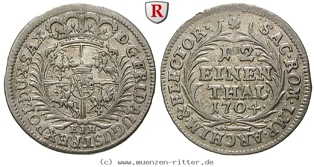Klicken Sie auf das Bild um es auf Ihrem Rechner zu speichern sachsen-friedrich-august-i-1-12-taler/50168.jpg