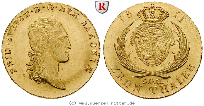 Klicken Sie auf das Bild um es auf Ihrem Rechner zu speichern sachsen-friedrich-august-i-10-taler/31212.jpg