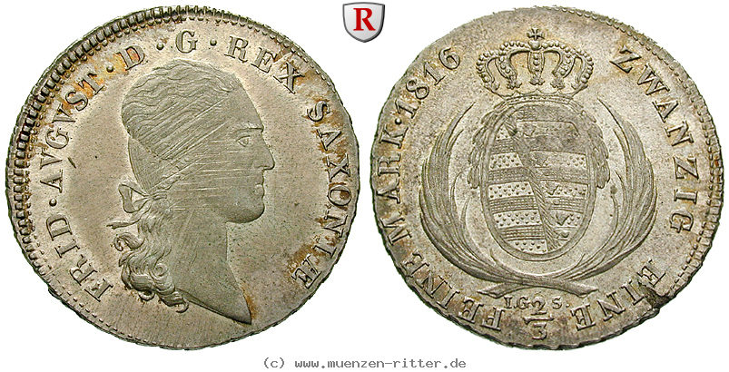 Klicken Sie auf das Bild um es auf Ihrem Rechner zu speichern sachsen-friedrich-august-i-2-3-taler/50976.jpg
