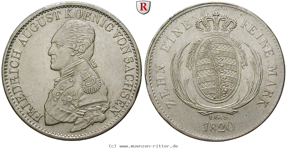 Klicken Sie auf das Bild um es auf Ihrem Rechner zu speichern sachsen-friedrich-august-i-konventionstaler/22541.jpg