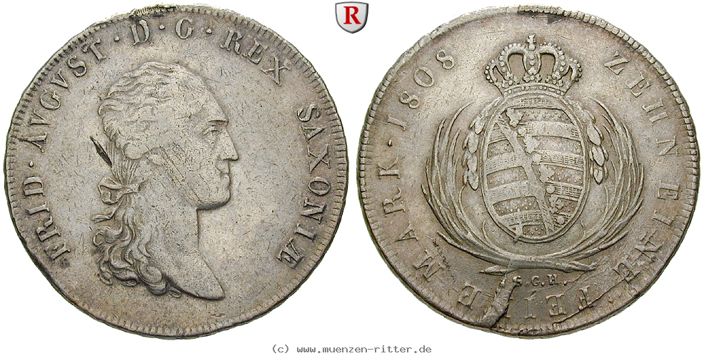 Klicken Sie auf das Bild um es auf Ihrem Rechner zu speichern sachsen-friedrich-august-i-konventionstaler/72713.jpg