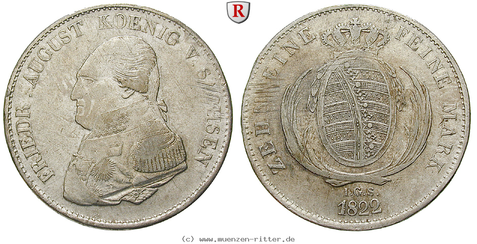 Klicken Sie auf das Bild um es auf Ihrem Rechner zu speichern sachsen-friedrich-august-i-konventionstaler/82540.jpg