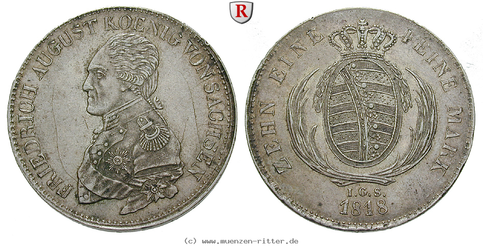 Klicken Sie auf das Bild um es auf Ihrem Rechner zu speichern sachsen-friedrich-august-i-konventionstaler/86224.jpg