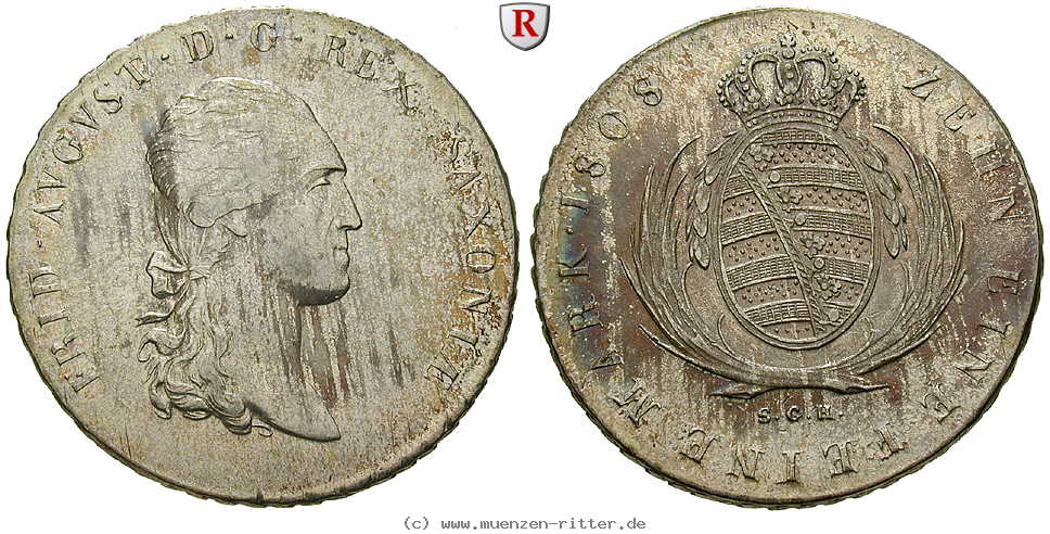 Klicken Sie auf das Bild um es auf Ihrem Rechner zu speichern sachsen-friedrich-august-i-konventionstaler/94266.jpg