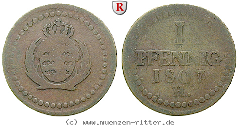 Klicken Sie auf das Bild um es auf Ihrem Rechner zu speichern sachsen-friedrich-august-i-pfennig/41214.jpg