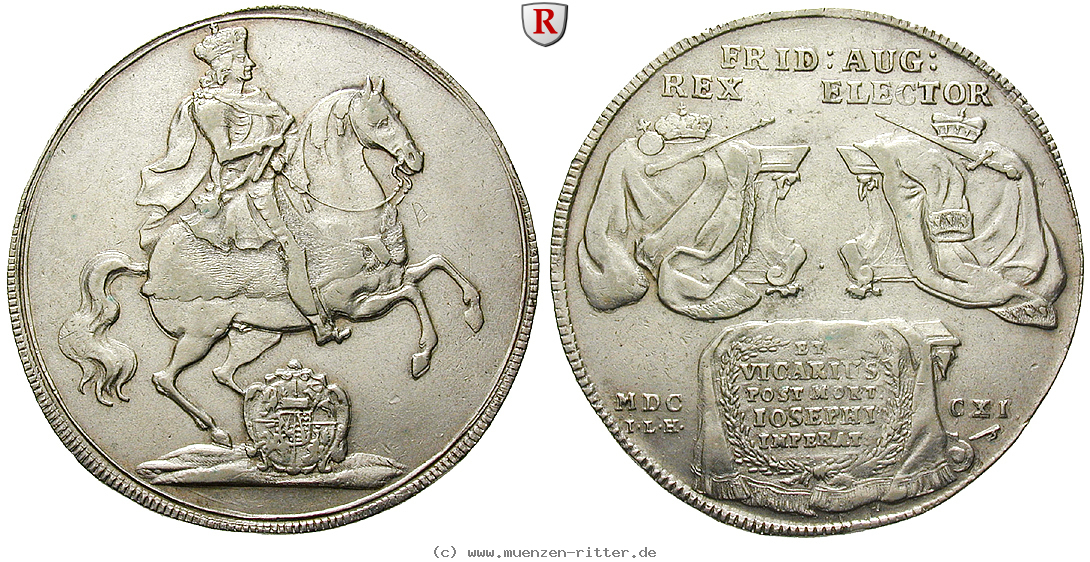 Klicken Sie auf das Bild um es auf Ihrem Rechner zu speichern sachsen-friedrich-august-i-reichstaler/85148.jpg