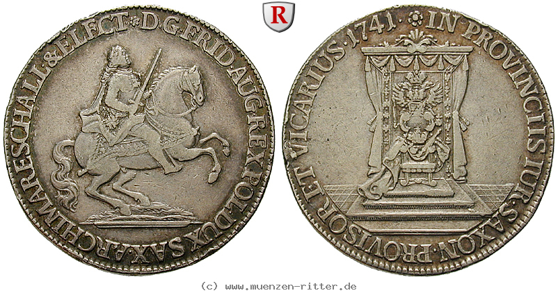 Klicken Sie auf das Bild um es auf Ihrem Rechner zu speichern sachsen-friedrich-august-ii-1-2-reichstaler/100827.jpg