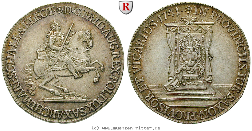 Klicken Sie auf das Bild um es auf Ihrem Rechner zu speichern sachsen-friedrich-august-ii-1-2-reichstaler/15624.jpg