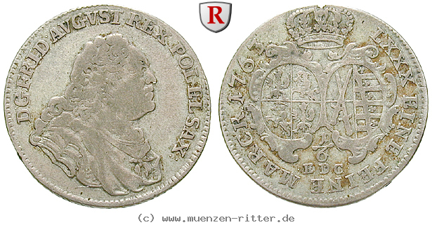 Klicken Sie auf das Bild um es auf Ihrem Rechner zu speichern sachsen-friedrich-august-ii-1-6-taler/50145.jpg