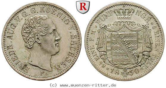 Klicken Sie auf das Bild um es auf Ihrem Rechner zu speichern sachsen-friedrich-august-ii-1-6-taler/95119.jpg