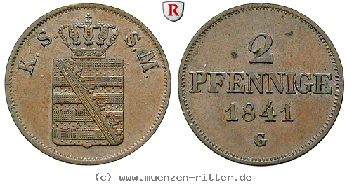 Klicken Sie auf das Bild um es auf Ihrem Rechner zu speichern sachsen-friedrich-august-ii-2-pfennig/88879.jpg