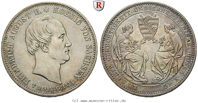 Klicken Sie auf das Bild um es auf Ihrem Rechner zu speichern sachsen-friedrich-august-ii-taler/101044.jpg