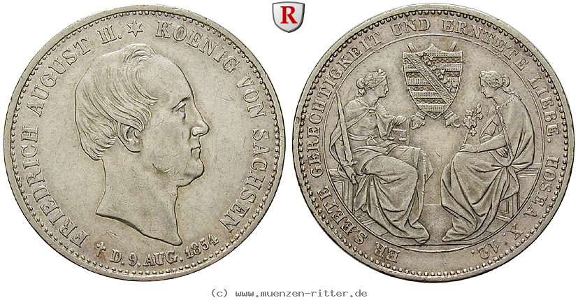 Klicken Sie auf das Bild um es auf Ihrem Rechner zu speichern sachsen-friedrich-august-ii-taler/46260.jpg
