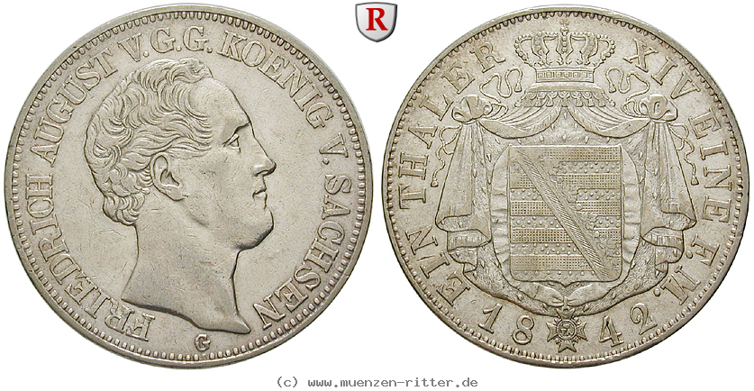 Klicken Sie auf das Bild um es auf Ihrem Rechner zu speichern sachsen-friedrich-august-ii-taler/82383.jpg