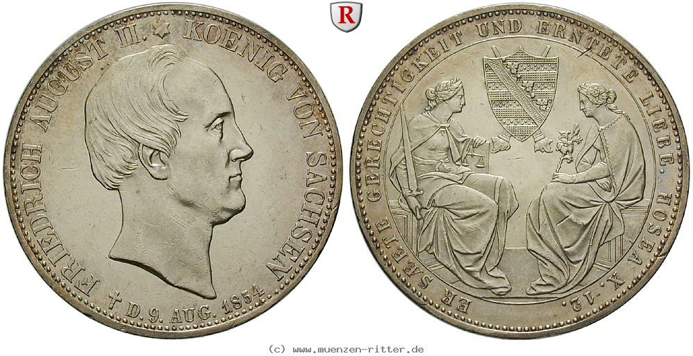Klicken Sie auf das Bild um es auf Ihrem Rechner zu speichern sachsen-friedrich-august-ii-vereinsdoppeltaler/88286.jpg