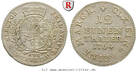 Klicken Sie auf das Bild um es auf Ihrem Rechner zu speichern sachsen-friedrich-august-iii-1-12-taler/89235.jpg