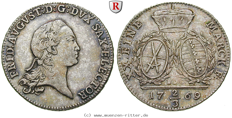 Klicken Sie auf das Bild um es auf Ihrem Rechner zu speichern sachsen-friedrich-august-iii-2-3-taler/84152.jpg
